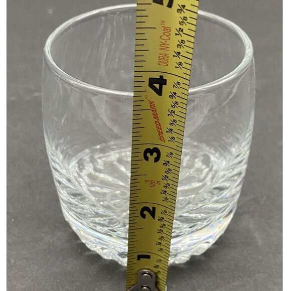 3 Crown Royal Whiskey Lowball Rocks Glasses Starburst Bottom Etched Logo - Picture 6 of 6